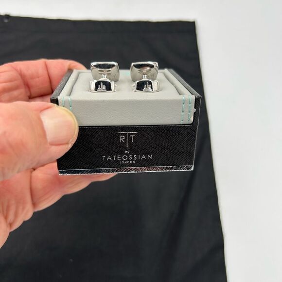 Men’s  Tateossian titanium cufflinks - Picture 5 of 8
